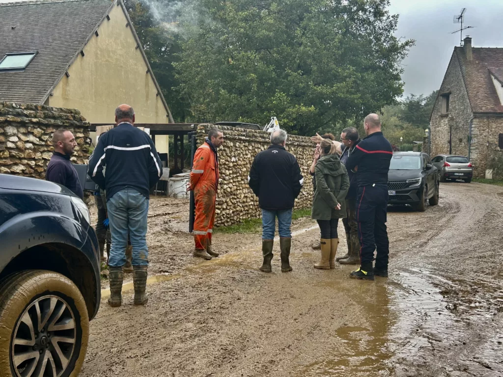 Aurore Bergé aux côtés des sinistrés suite aux inondations records